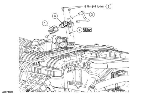 2005 ford explorer fuel rail pressure sensor location