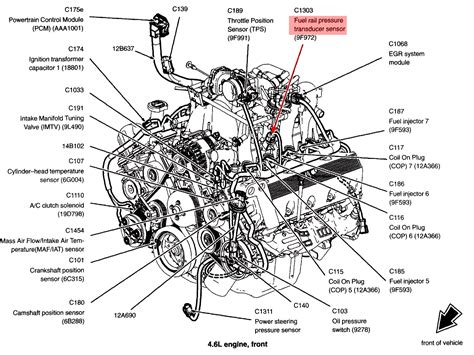 2008 ford f150 fuel rail pressure sensor location